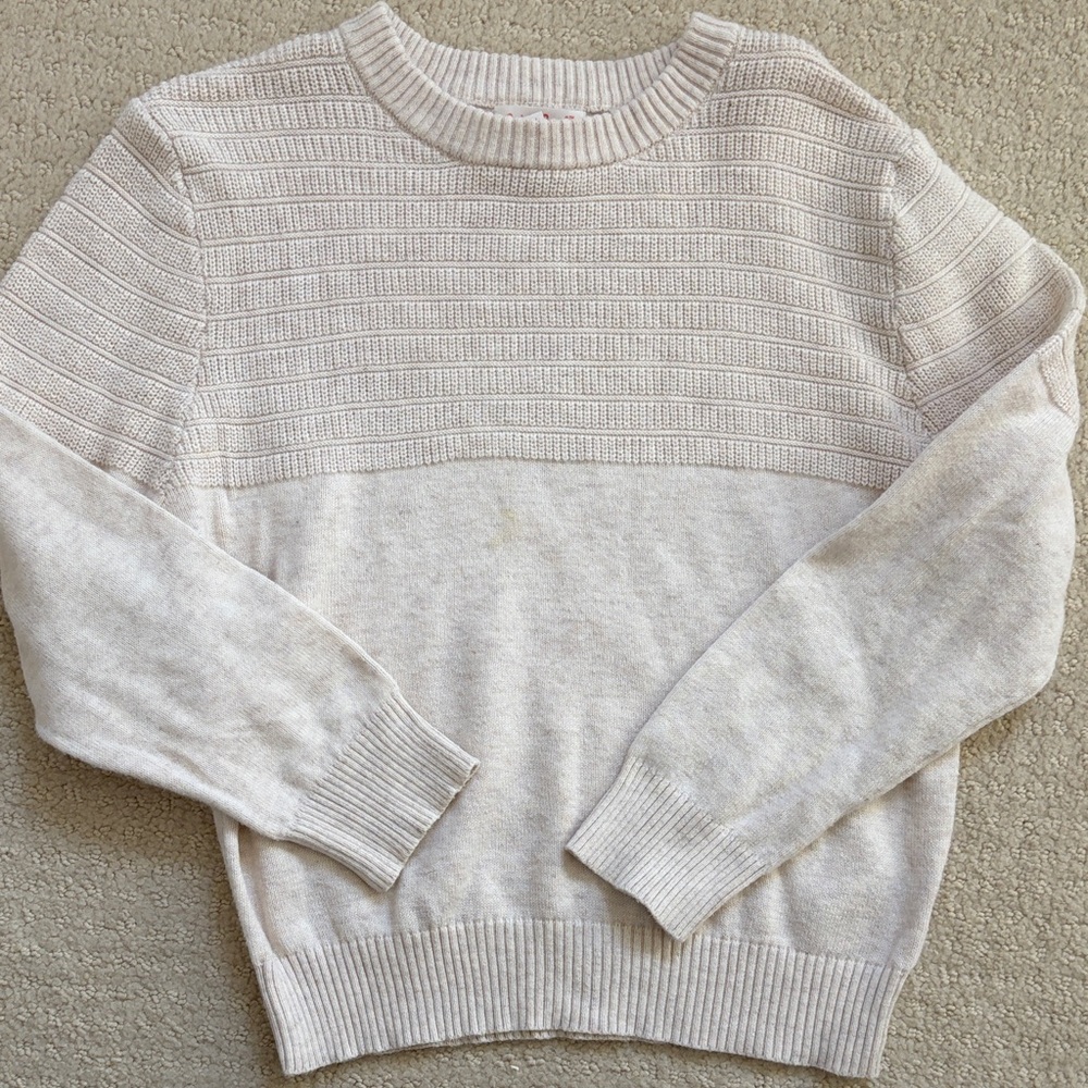 Cat & Jack Boys’ Textured Cream Sweater